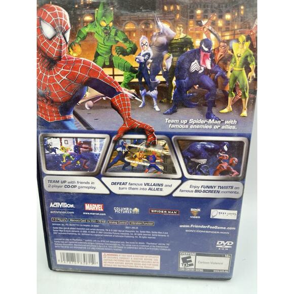 Spider-Man Friend or Foe PS2 PlayStation 2 Game and Case - Picture 3 of 7